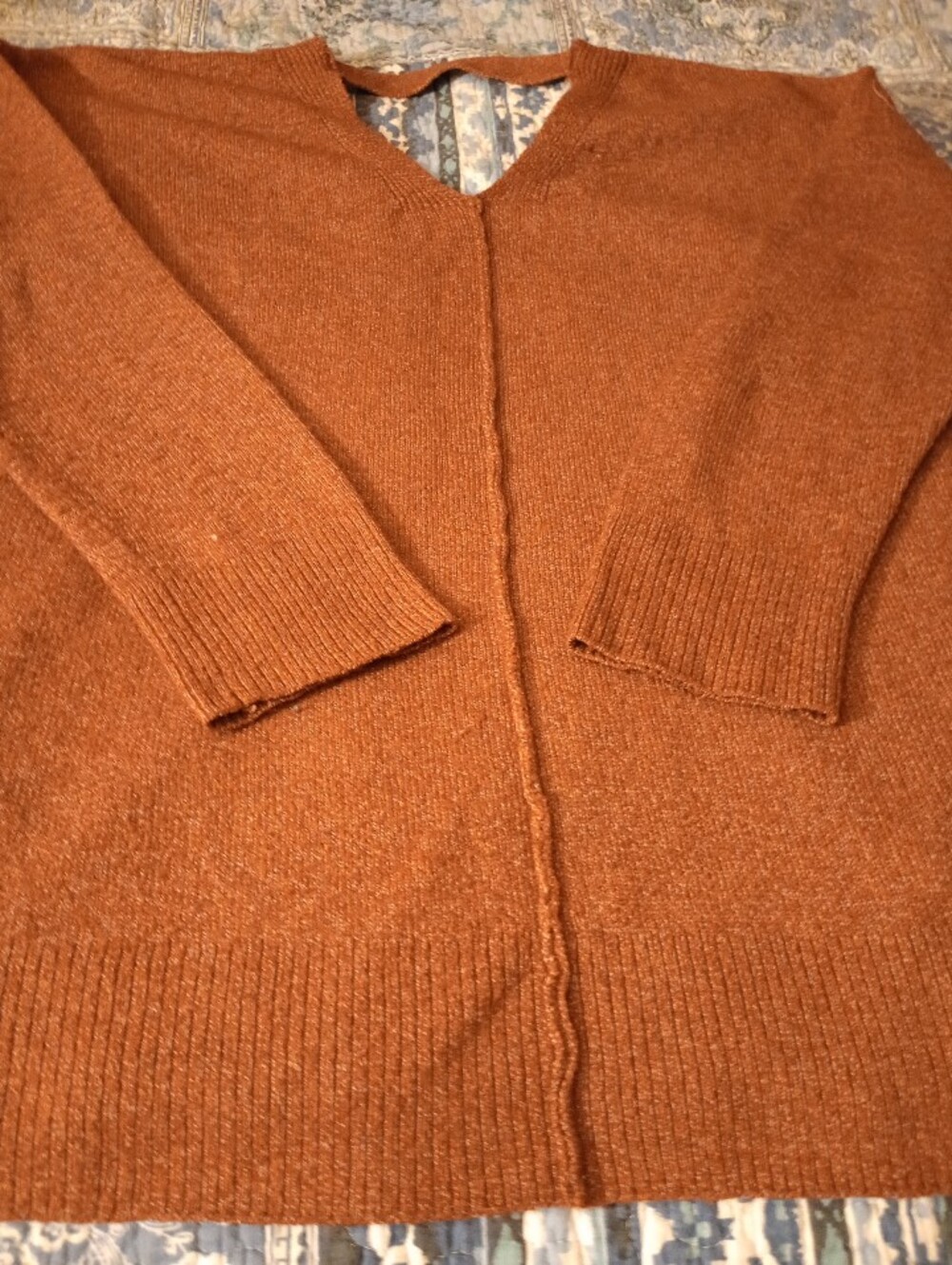Boho Oversized Knit Sweater- Rustic Color - Picture 9 of 12